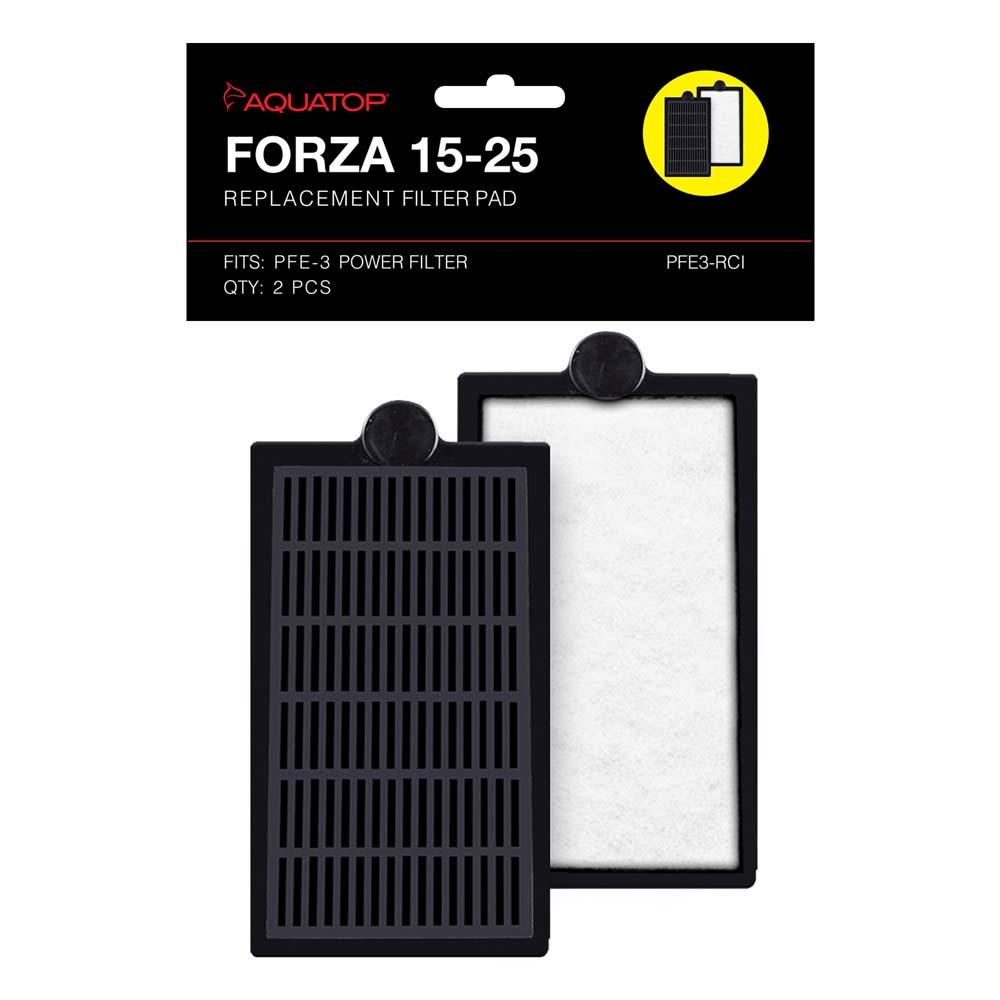 Aquatop Forza Replacement Filter Pad with Activated Carbon, 2-pk, 15-25-gal