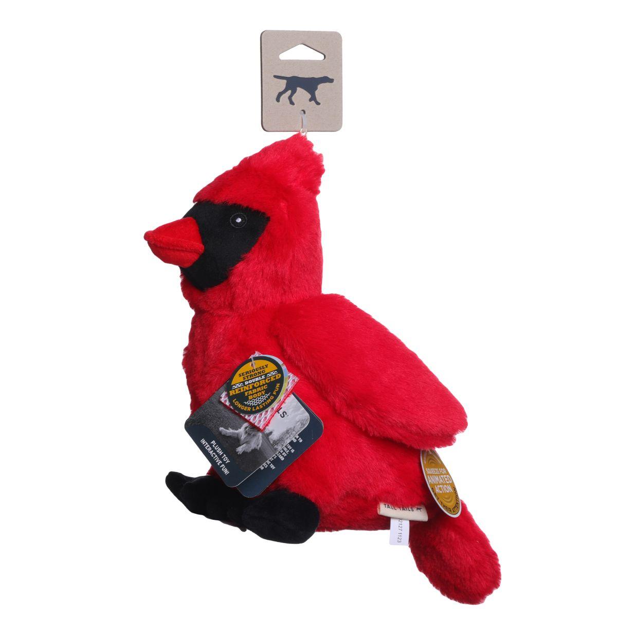 Tall Tails Animated Cardinal Dog Toy, 11-in