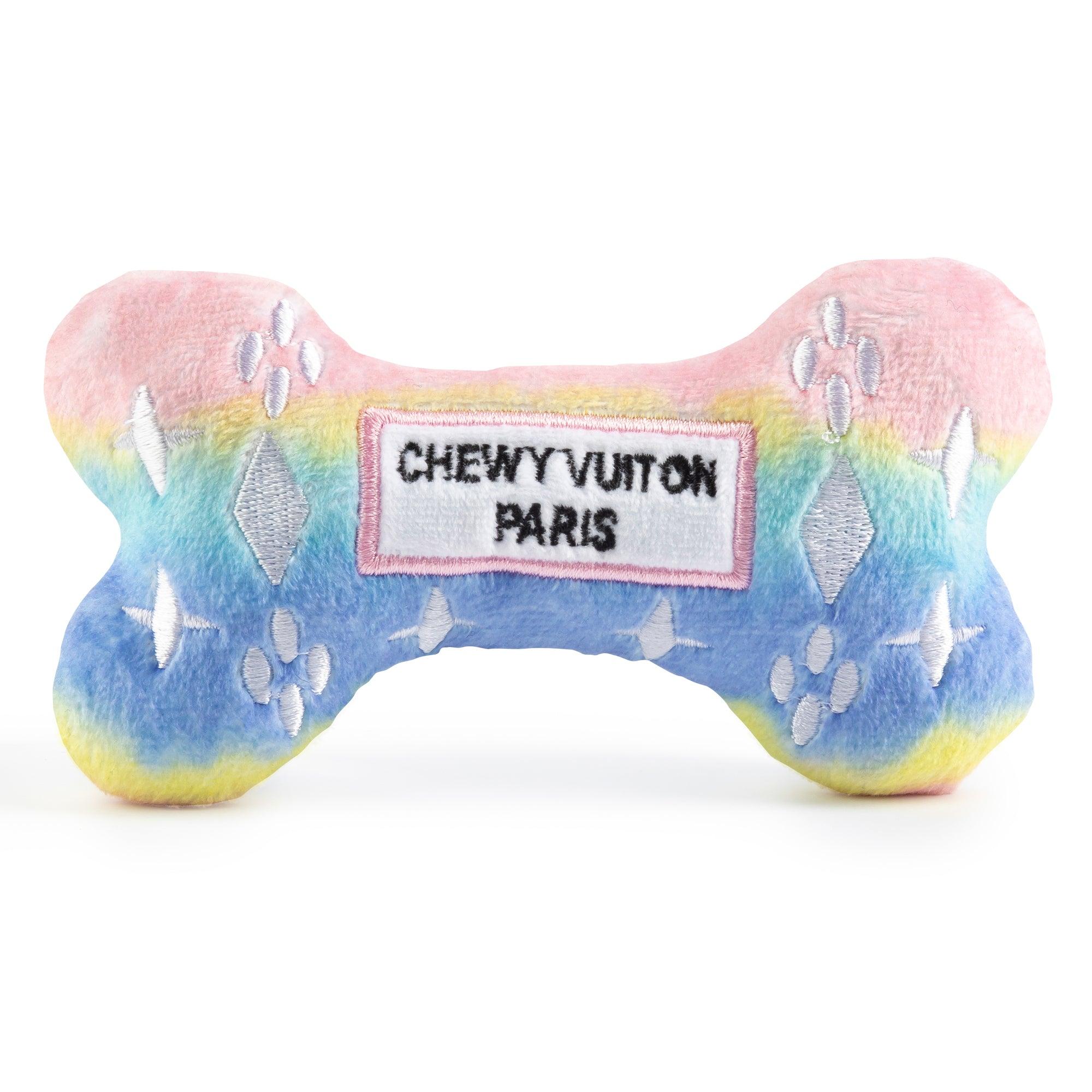 Haute Diggity Dog Ombre Chewy Vuiton Bone Dog Toy, Pink