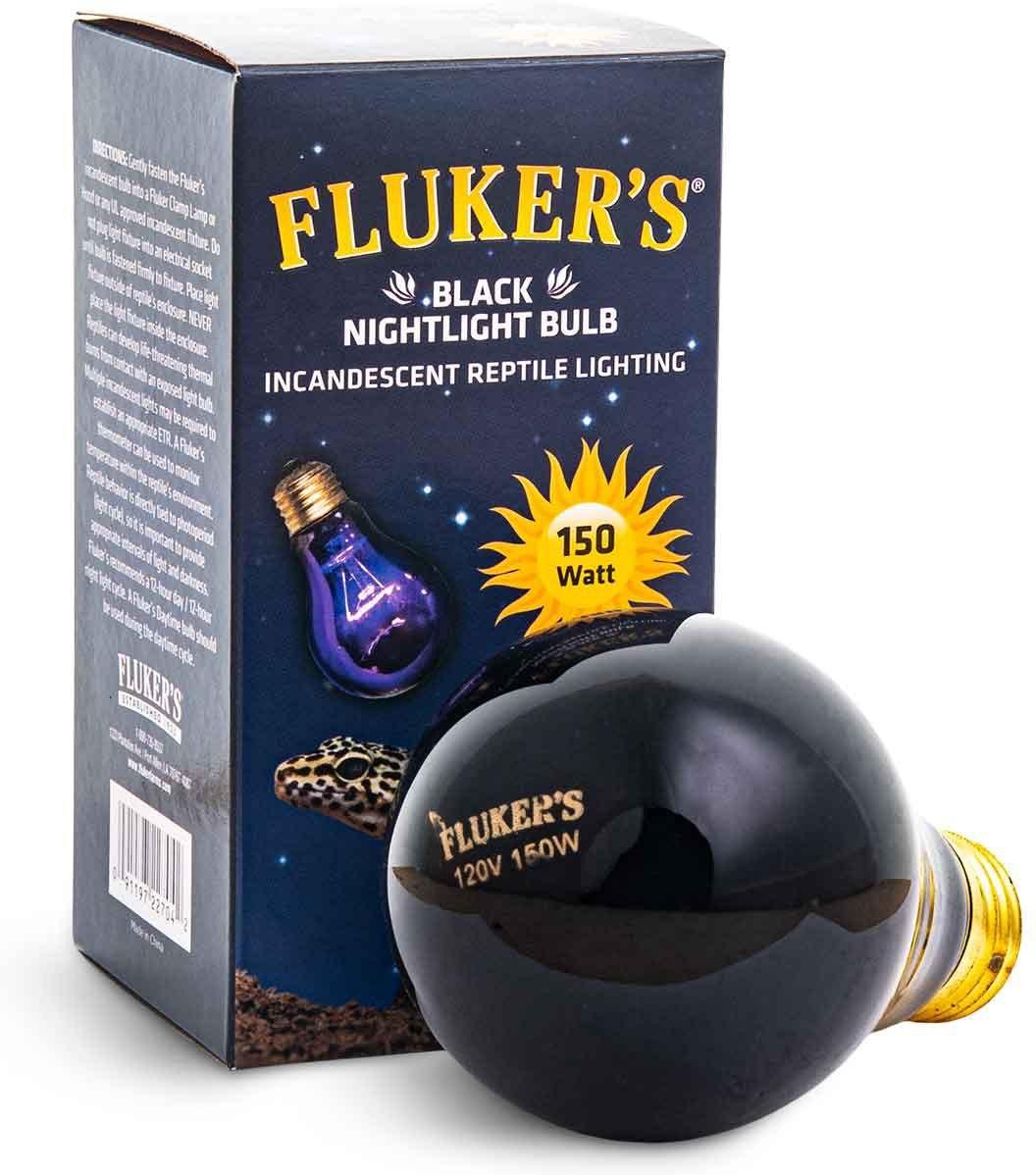 Fluker's Black Nightlight Incandescent Reptile Bulb, 150-watt