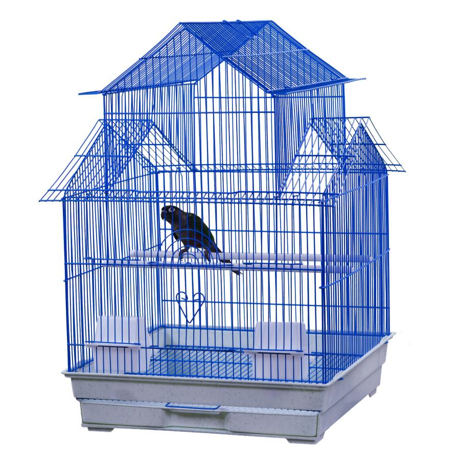 A&E Cage Company House Top Bird Cage, Blue