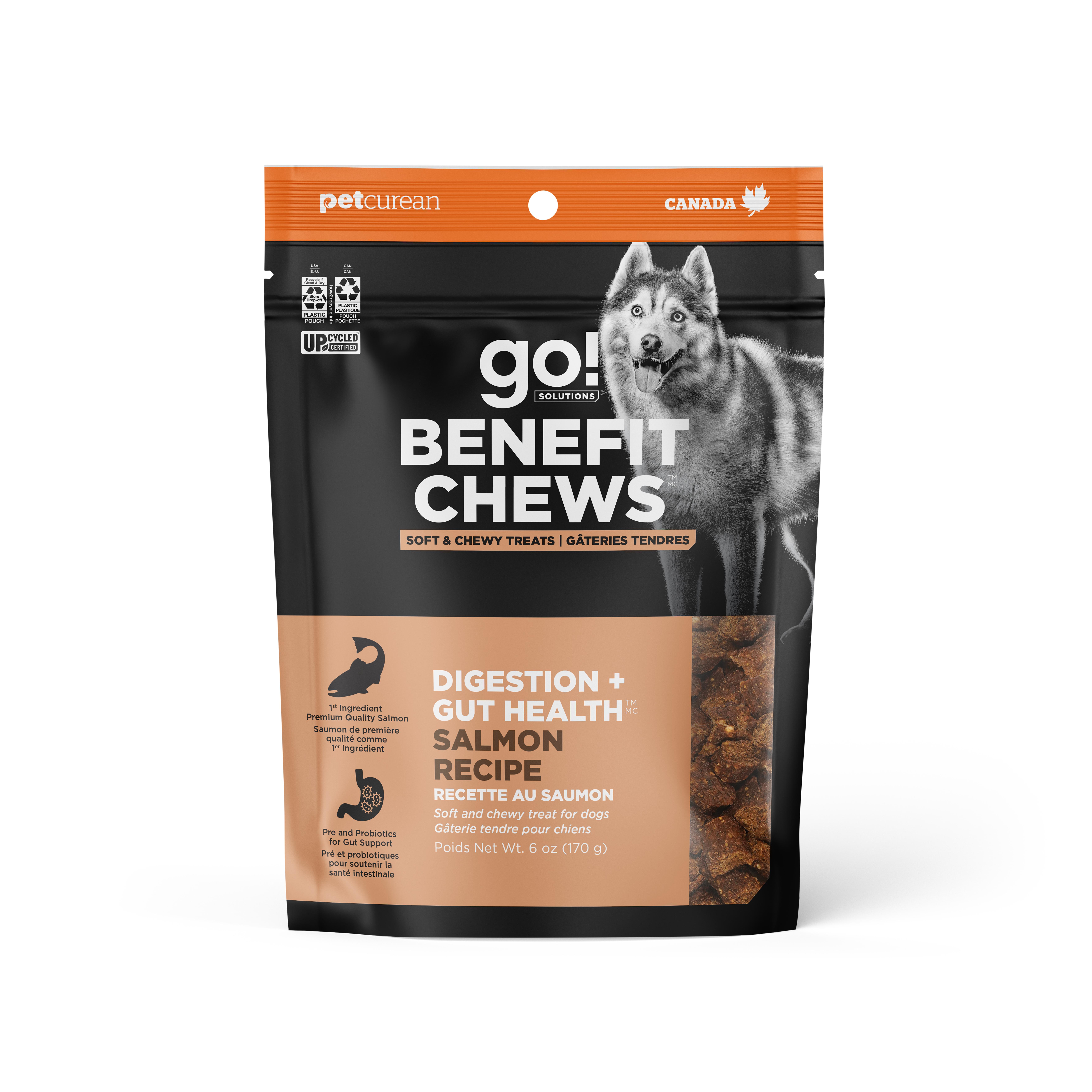 Go! Solutions Benefit Chews Digestion + Gut Health Salmon Dog Treats