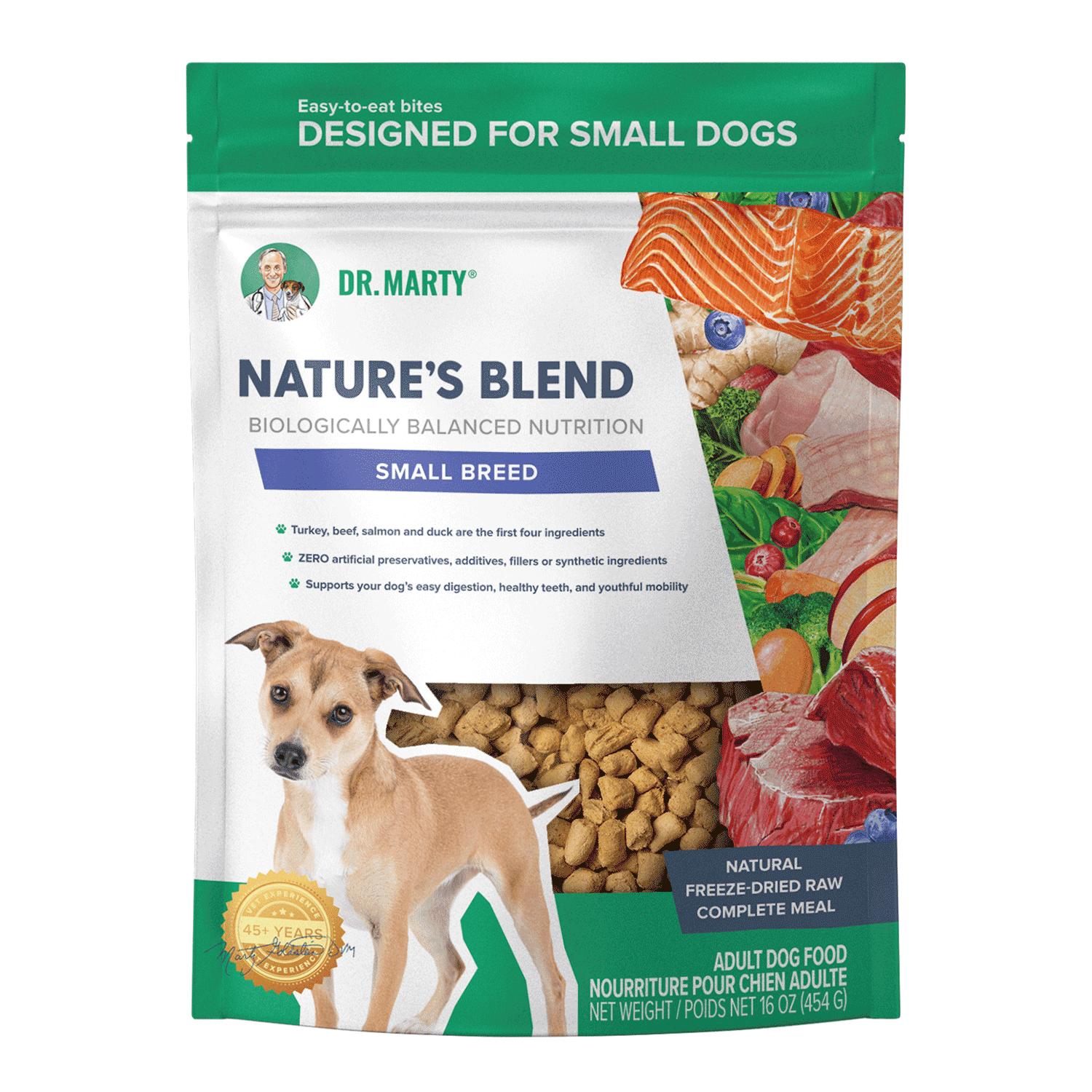 Dr. Marty Nature's Blend Small Breed Freeze-Dried Dog Food, 80-oz