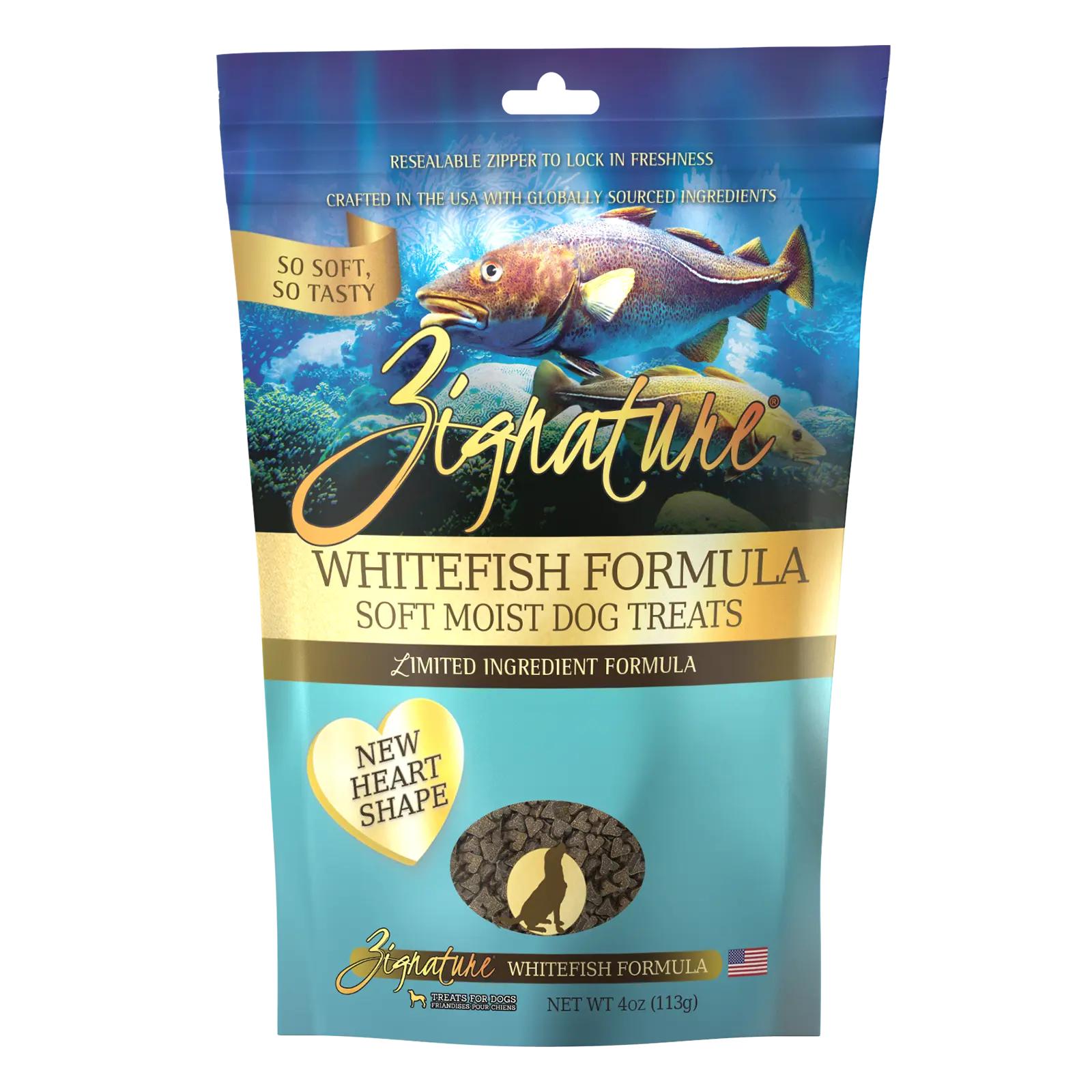 Zignature Limited Ingredient Whitefish Formula Soft Moist Dog Treats