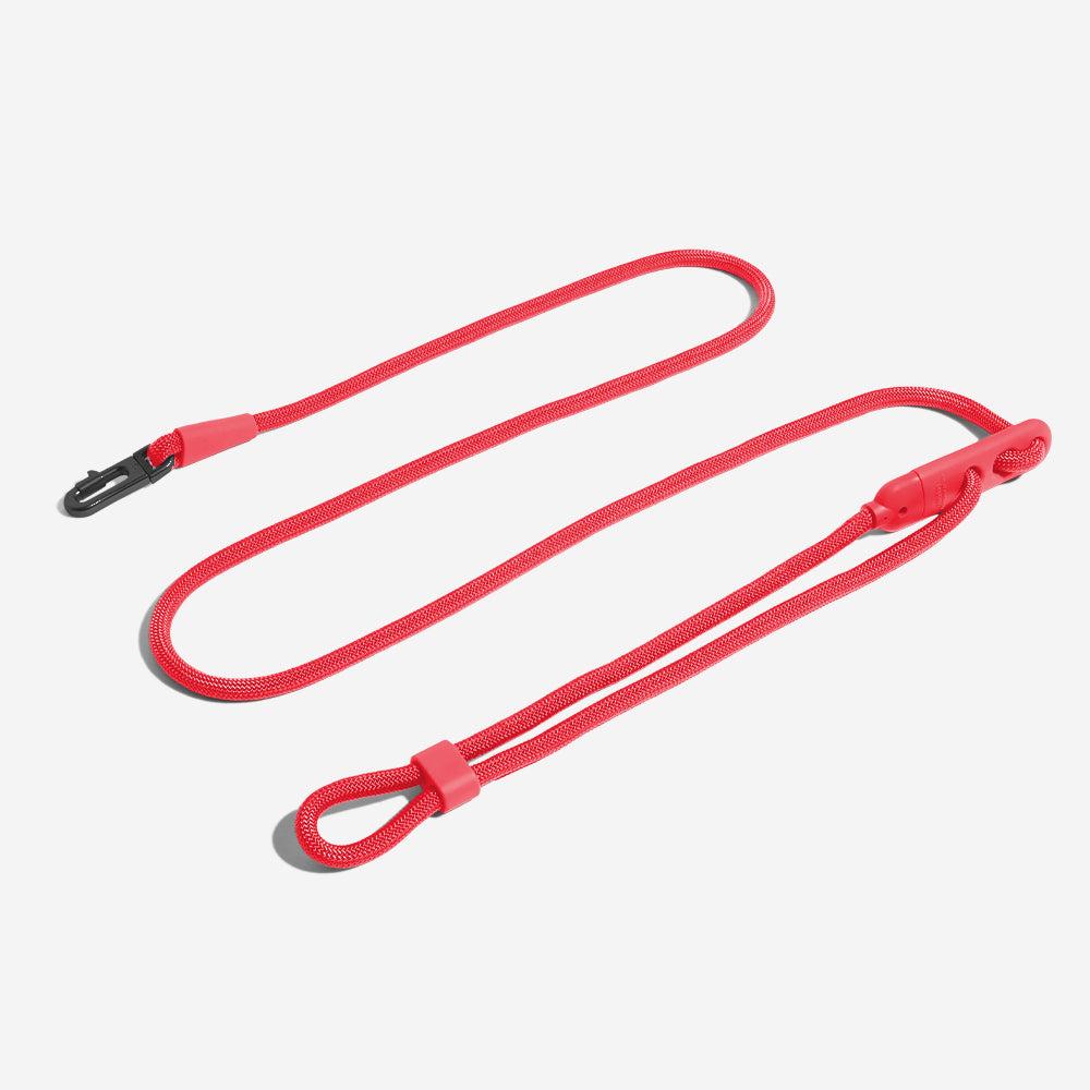 Zee.Dog Hands-Free Dog Leash, Neon Coral, 3.9-7.87-ft