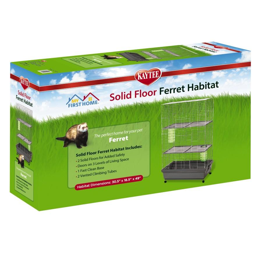 Kaytee Solid Floor Ferret Habitat, 30.5 x 18.5 x 49-in