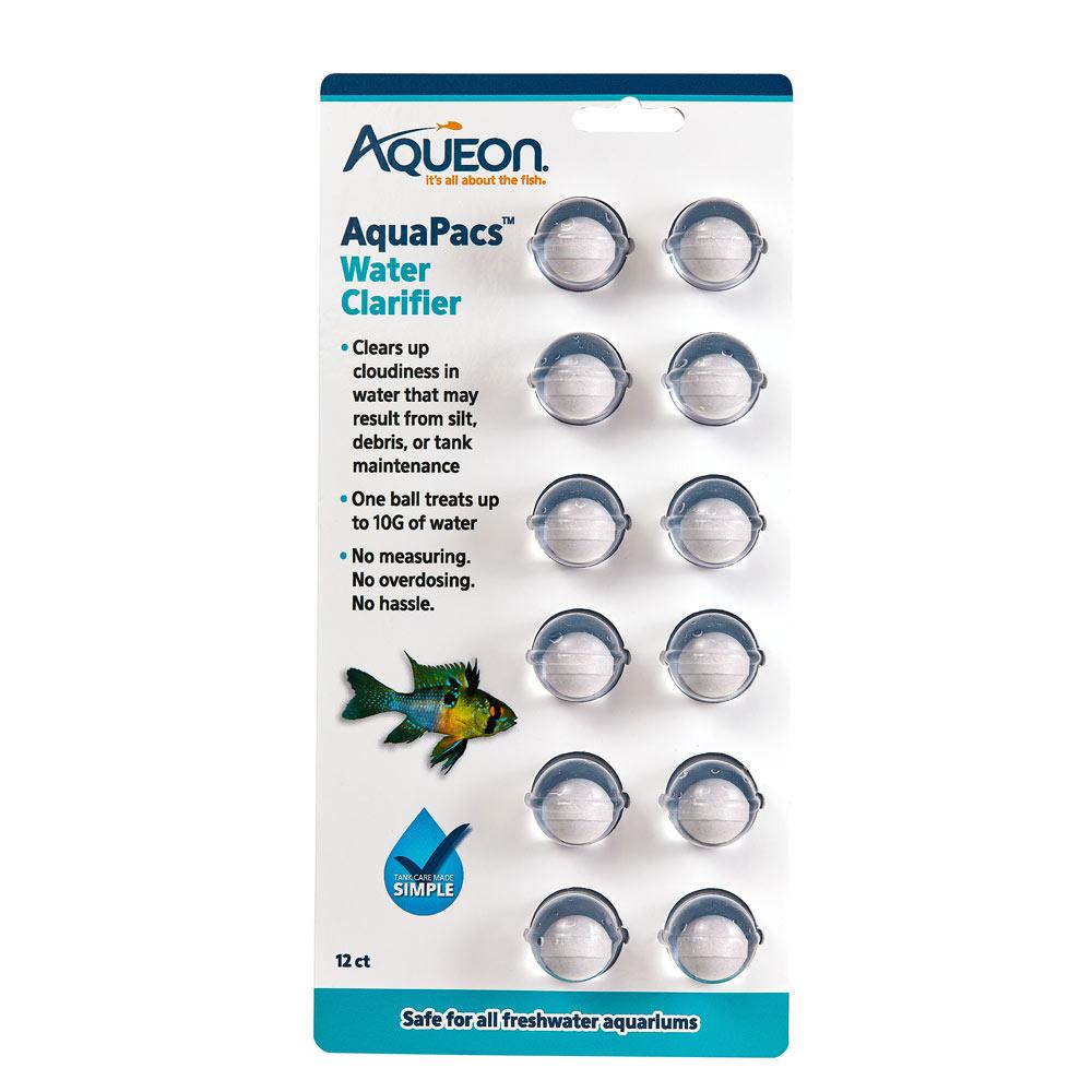 Aqueon AquaPacs Water Clarifier for Aquariums, 12-count