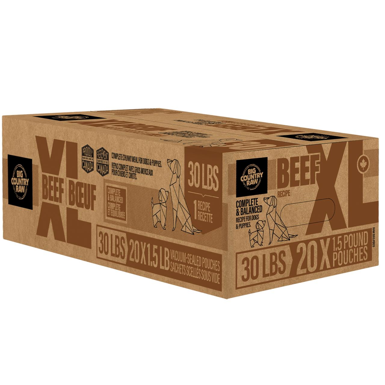 Big Country Raw XL Beef Frozen Dog Food