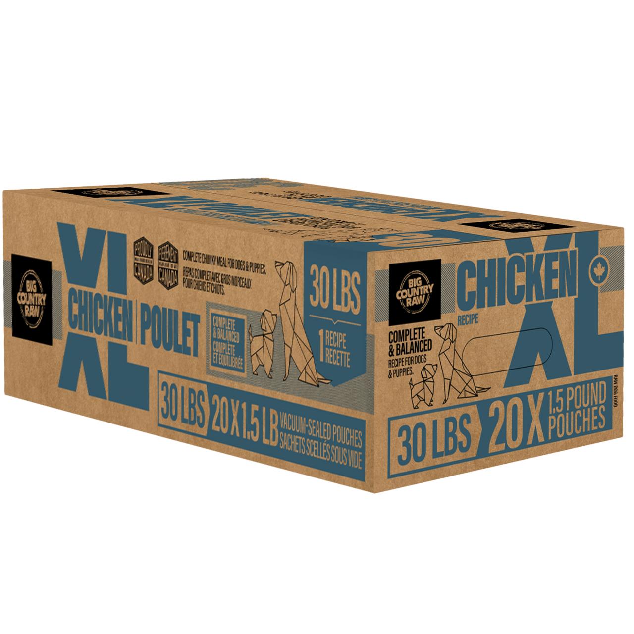Big Country Raw XL Chicken Frozen Dog Food