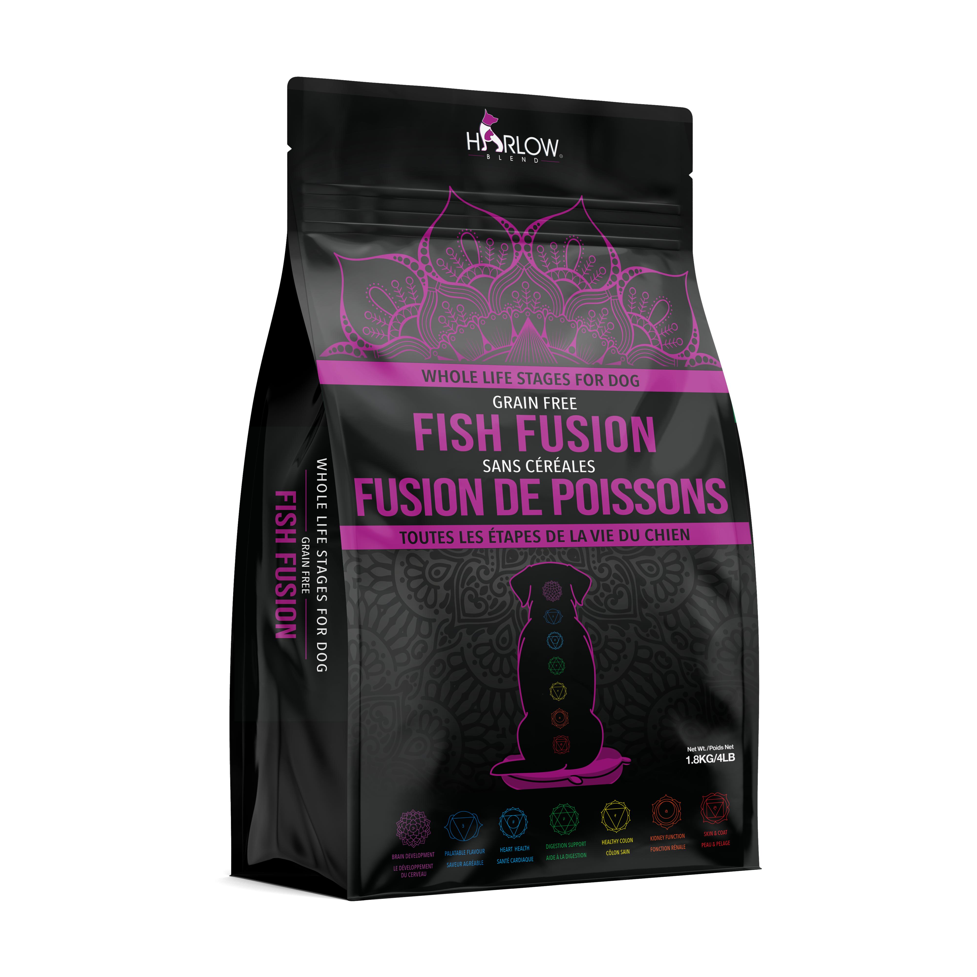 Harlow Blend Fish Fusion Grain-Free Dry Dog Food, 4-lb