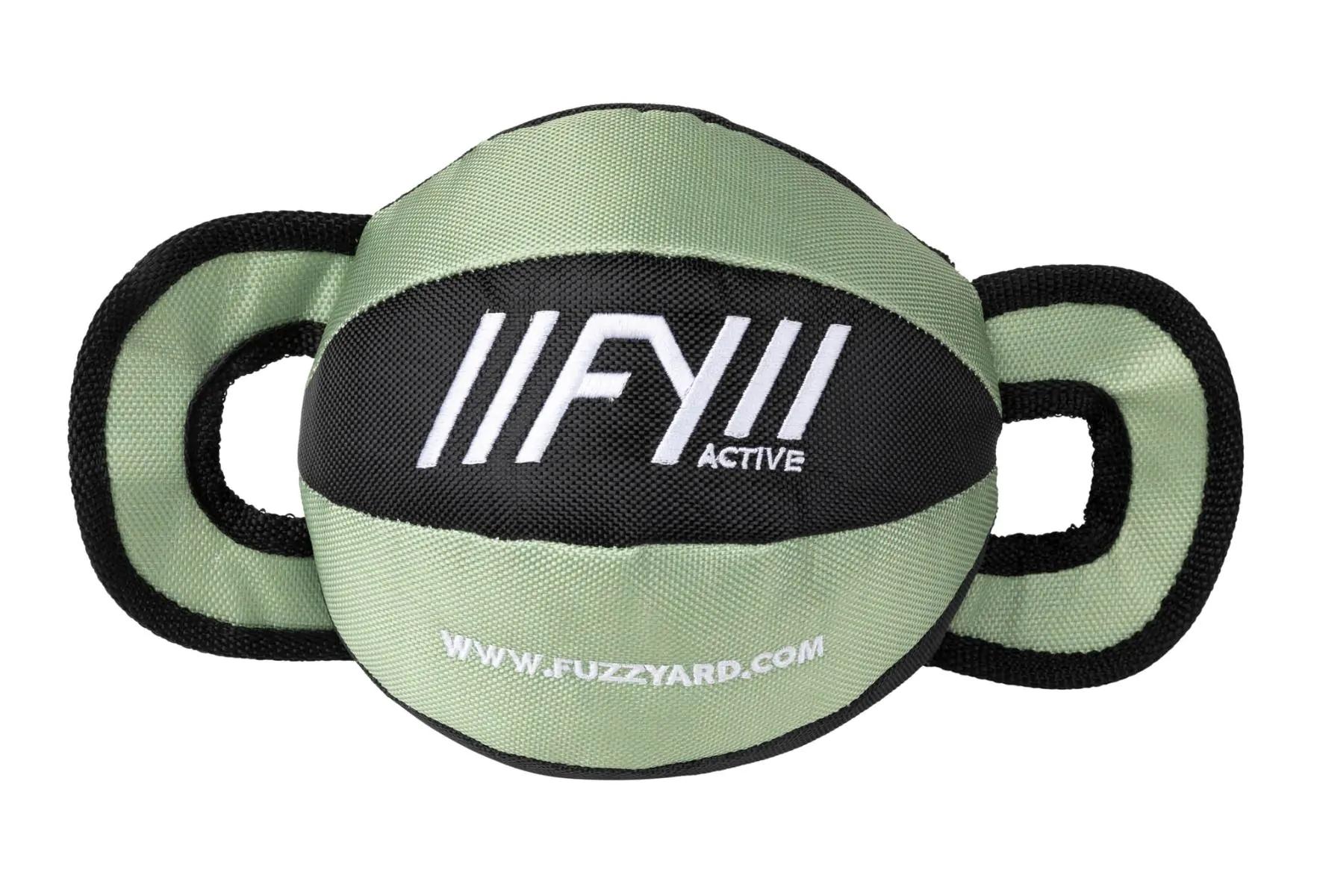 FuzzYard Active Ball Tug Dog Toy, Khaki