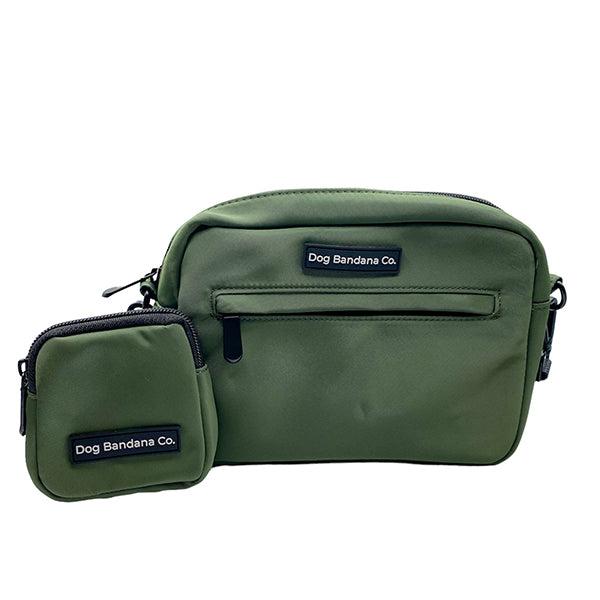 Dog Bandana Co. Dog Walking Bag, Hunter Green