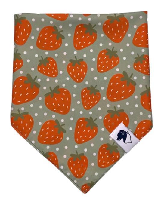 Dog Bandana Co. Dog Bandana, Strawberry, Large
