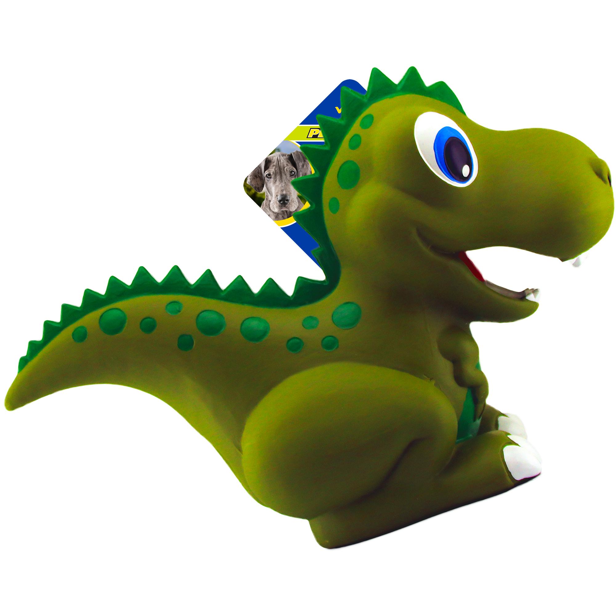 Petsport Naturflex Dinosaur T-Rex Latex Dog Toy, Large