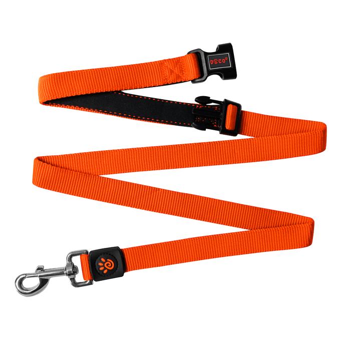 DOCO Easy-Snap Multifunction Nylon Dog Leash, Safety Orange
