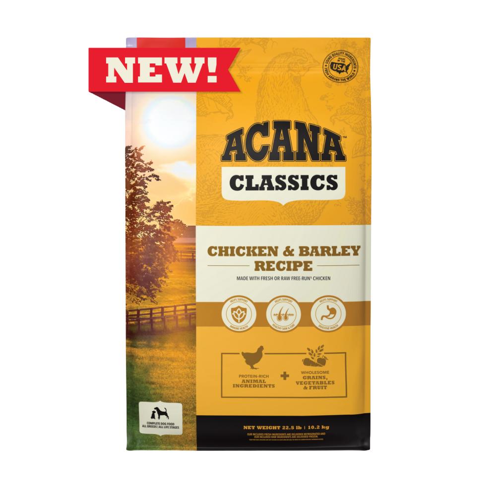 ACANA Classics Chicken & Barley Recipe Dry Dog Food	, 4-lb