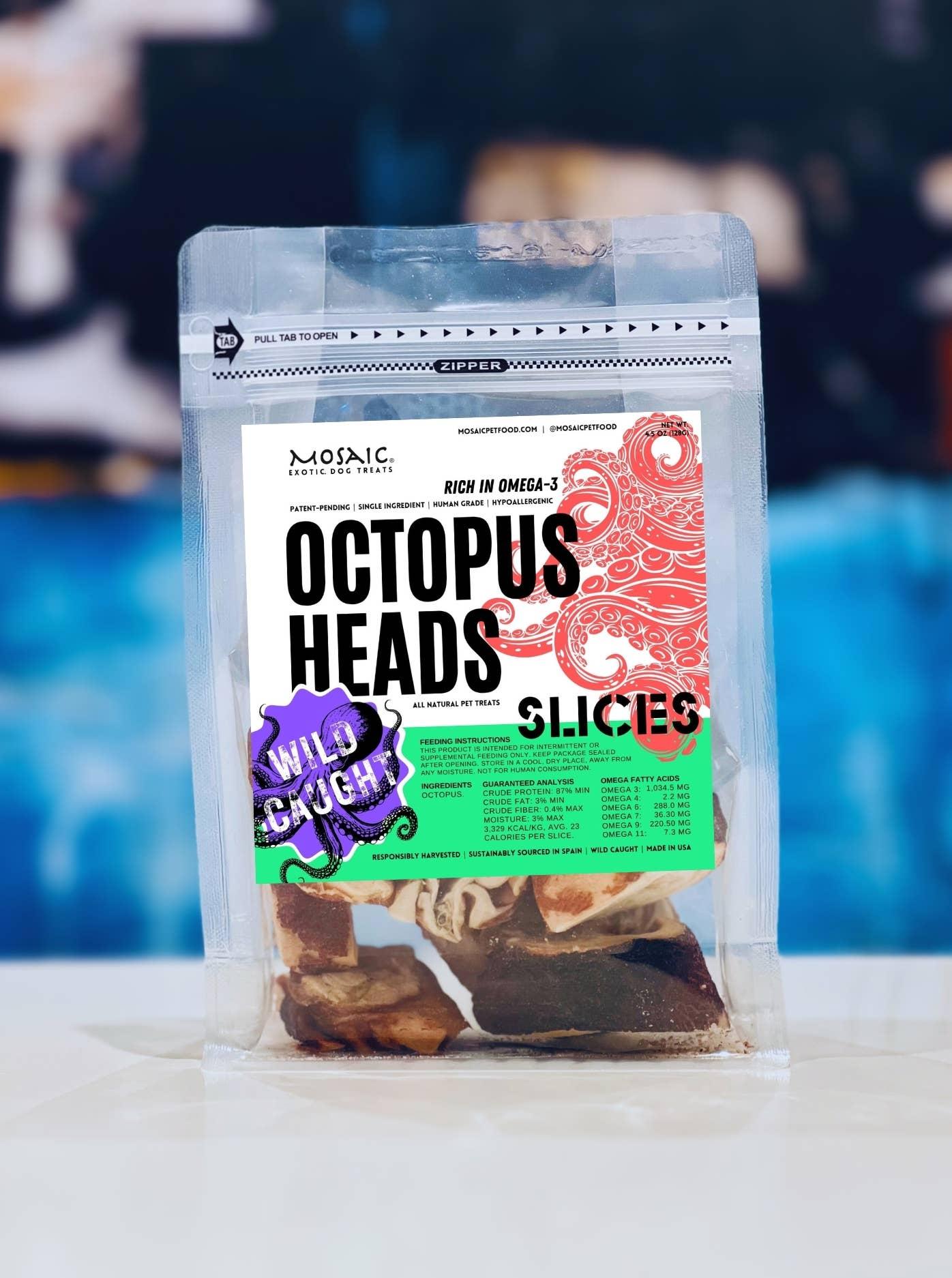 Mosaic Wild-Caught Octopus Head Slices Dog Treats, 4.5-oz