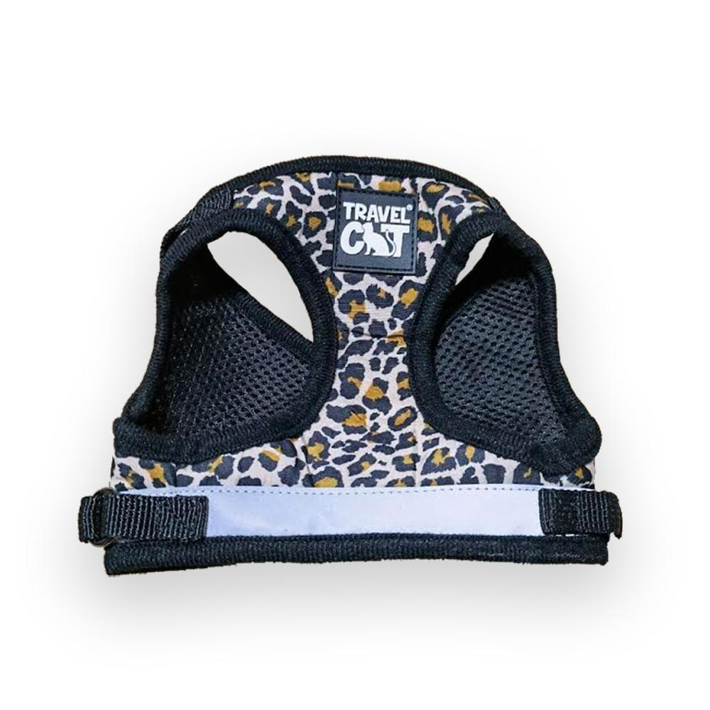 Travel Cat The True Adventurer Reflective Cat Harness & Leash, The Cheeky Cheetah, Large