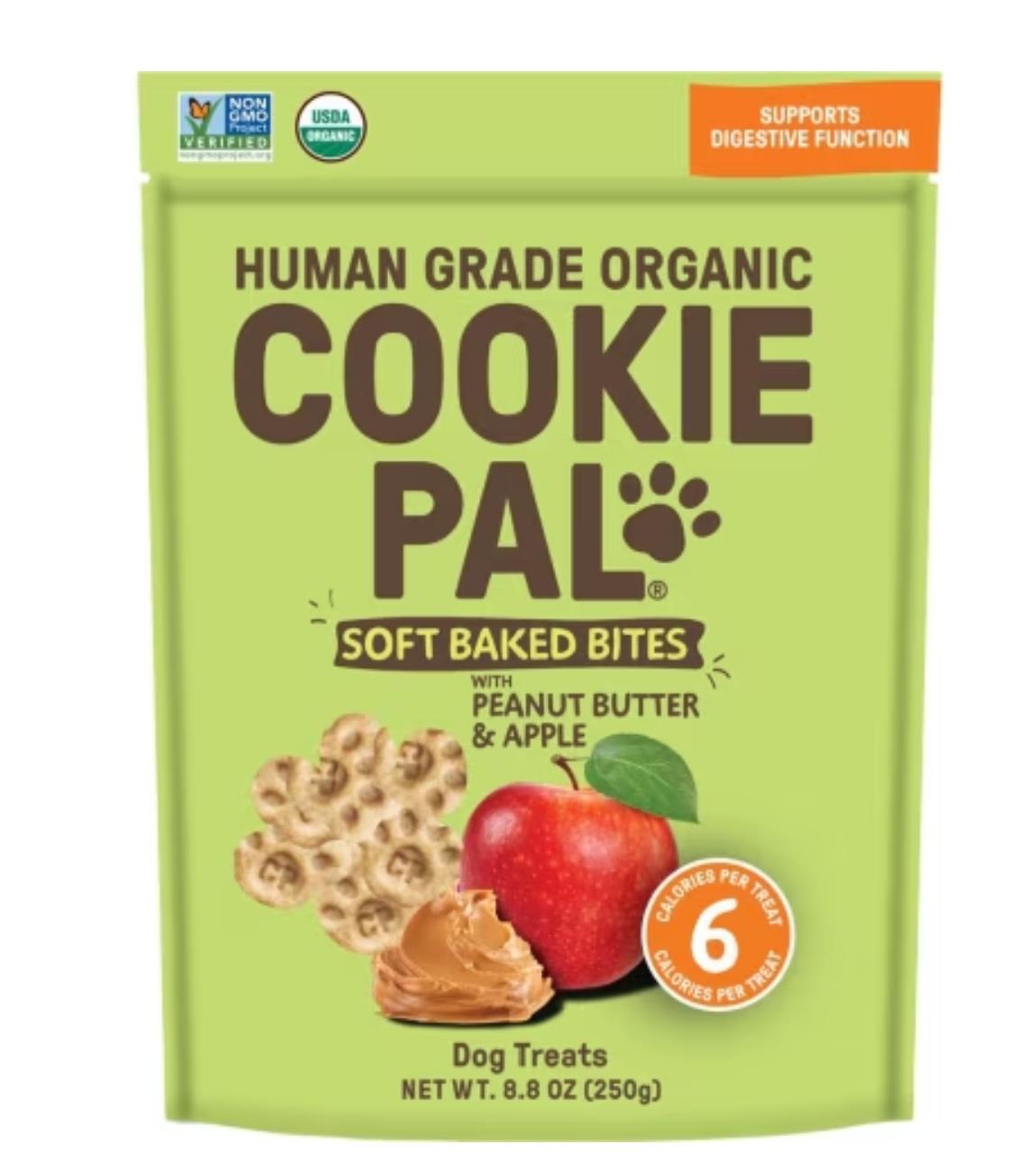 Cookie Pal Peanut Butter & Apple Soft Baked Bites Dog Treats, 8.8-oz