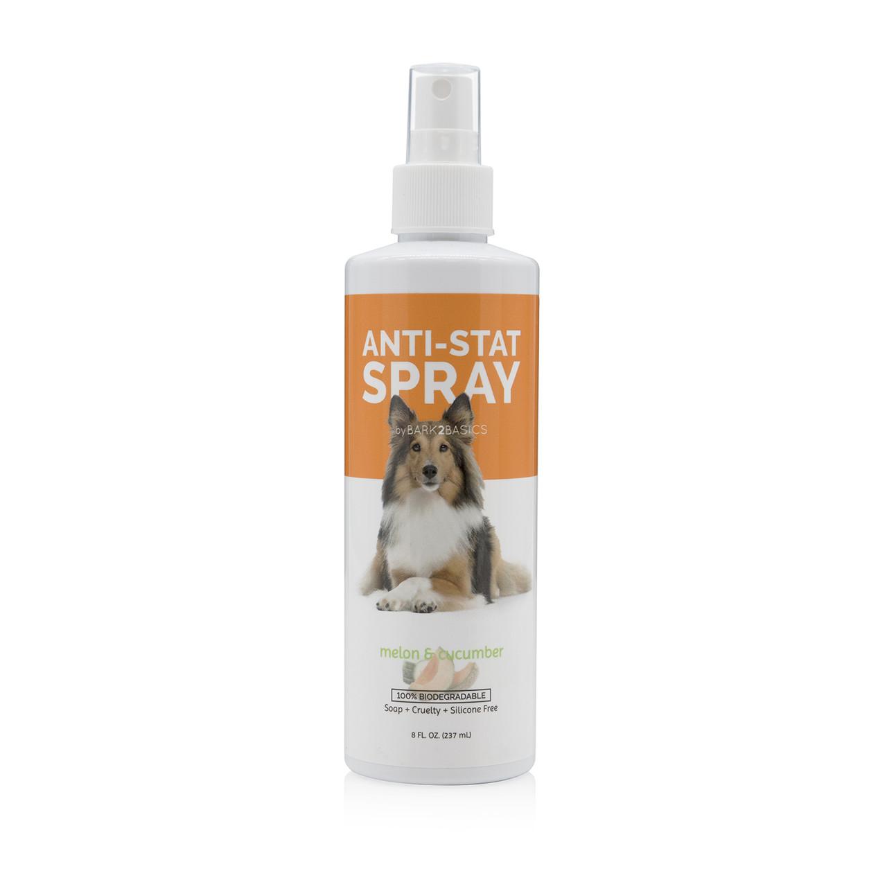 Bark2Basics Anti-Stat Melon & Cucumber Detangler Spray for Dogs, 8-oz