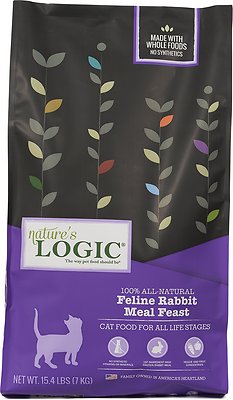 Nature's Logic Feline Rabbit Meal Feast Dry Cat Food, 15.4-lb