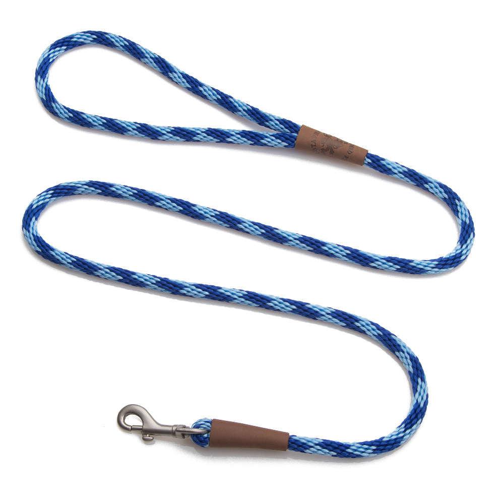 Mendota Pet Small Snap Checkered Dog Leash, Diamond Sandstone, 3/8-in x 6-ft