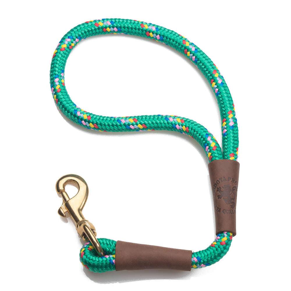 Mendota Pet Large Traffic Dog Leash, Kelly Confetti