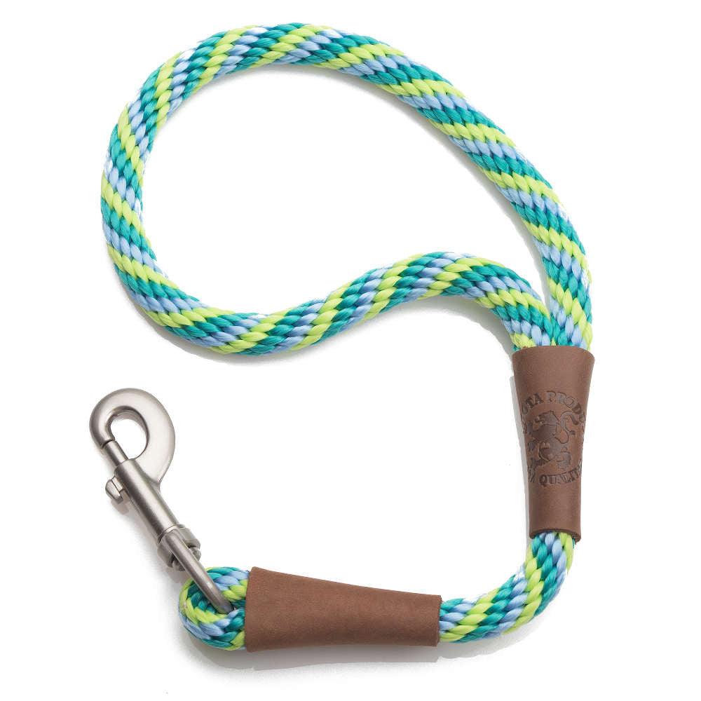 Mendota Pet Large Traffic Dog Leash, Twist Seafoam, 1/2-in x 16-in