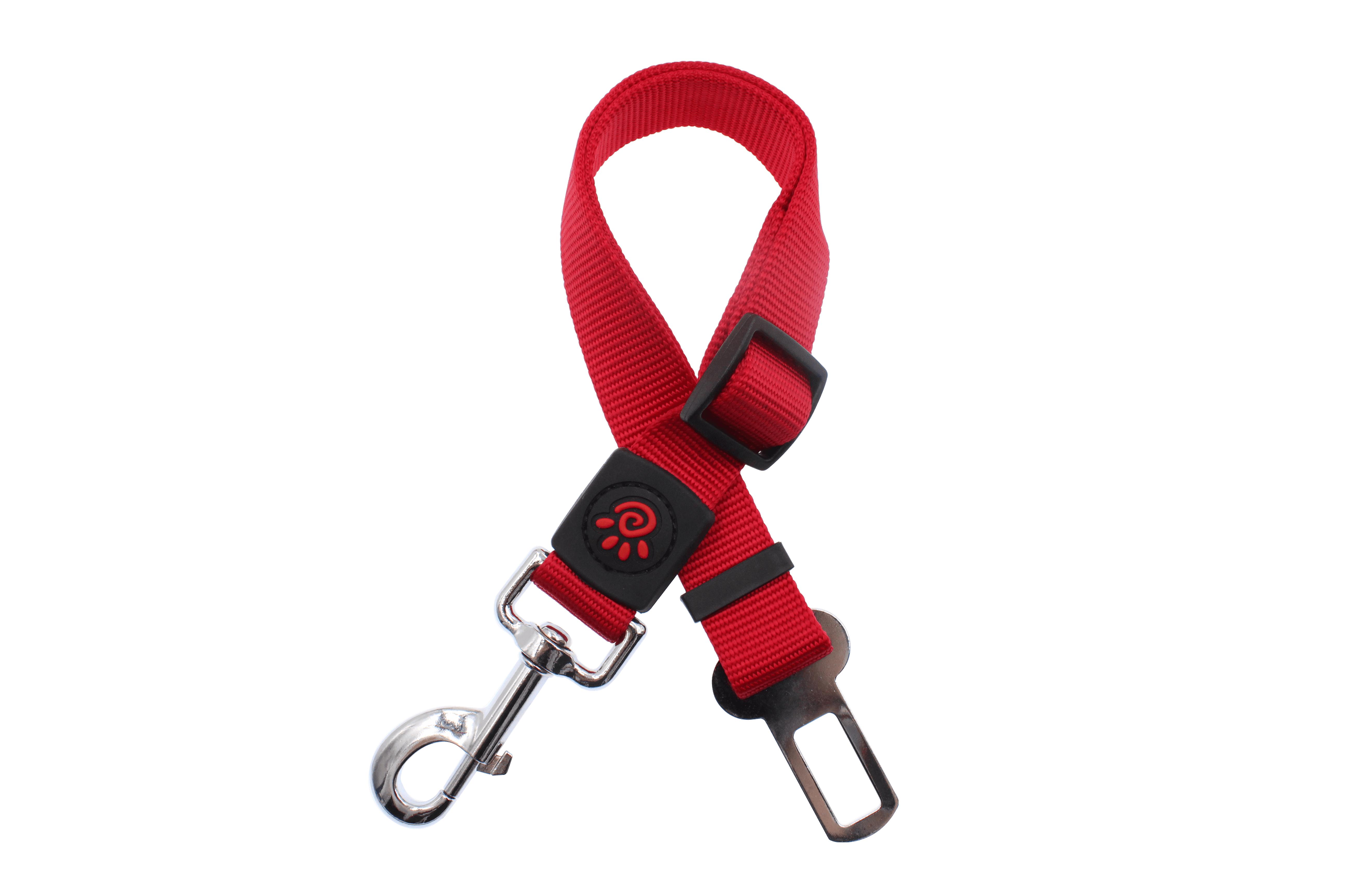 DOCO Signature Nylon Dog Car Seat Belt, Red