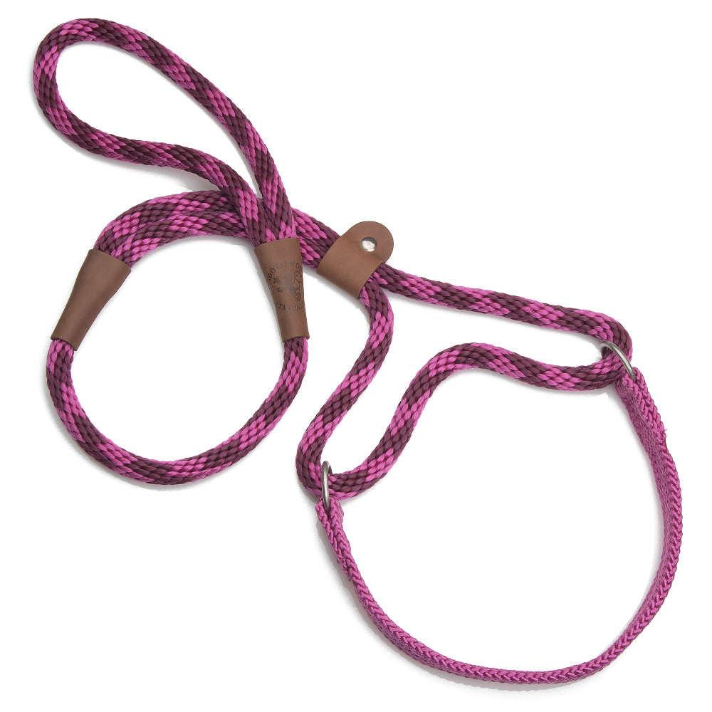 Mendota Pet Large Martingale Slip Walker Dog Collar & Leash, Diamond Ruby, 1/2-ft x 6-ft