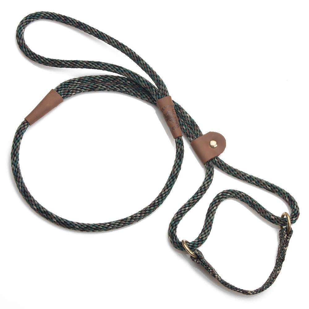 Mendota Pet Small Martingale Slip Walker Dog Collar & Leash, Camo, 3/8-ft x 6-ft