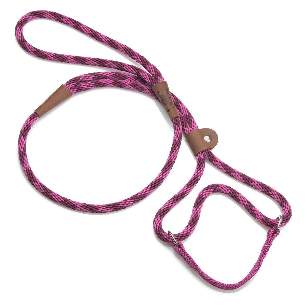Mendota Pet Small Martingale Slip Walker Dog Collar & Leash, Diamond Ruby, 3/8-ft x 6-ft