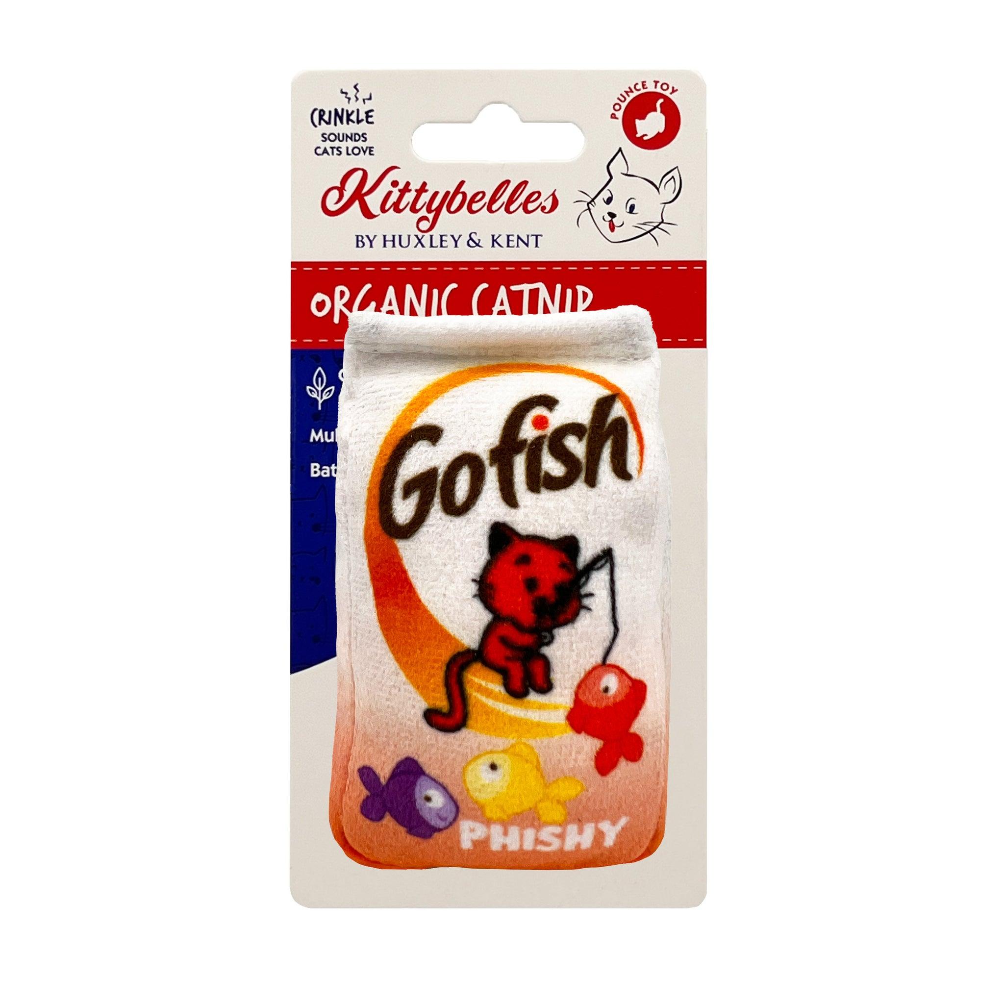 Huxley & Kent Kittybelles Go Fish Phishy Plush Cat Toy