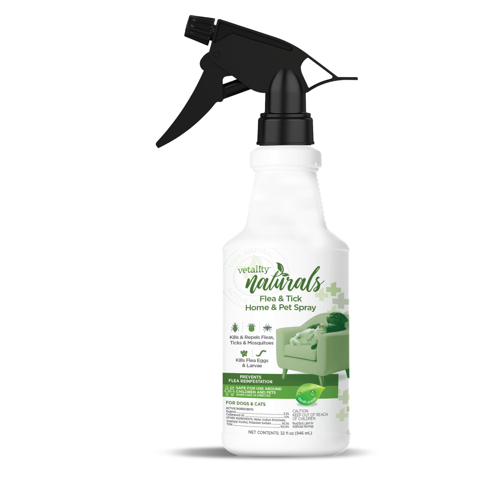 Vetality Naturals Flea & Tick Spray for Home & Pets, 32-oz