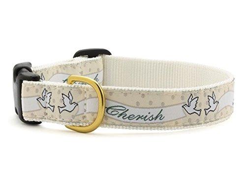 Up Country Dog Collar, Love & Cherish, 1-in x 9-15-in