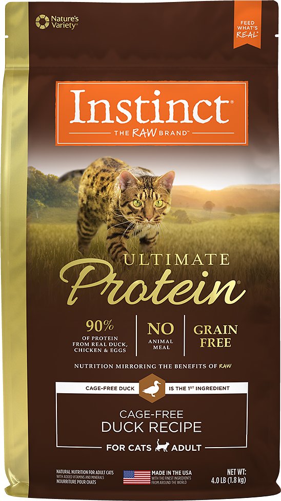 Instinct Ultimate Protein Grain Free Cage Free Duck Recipe Dry Cat