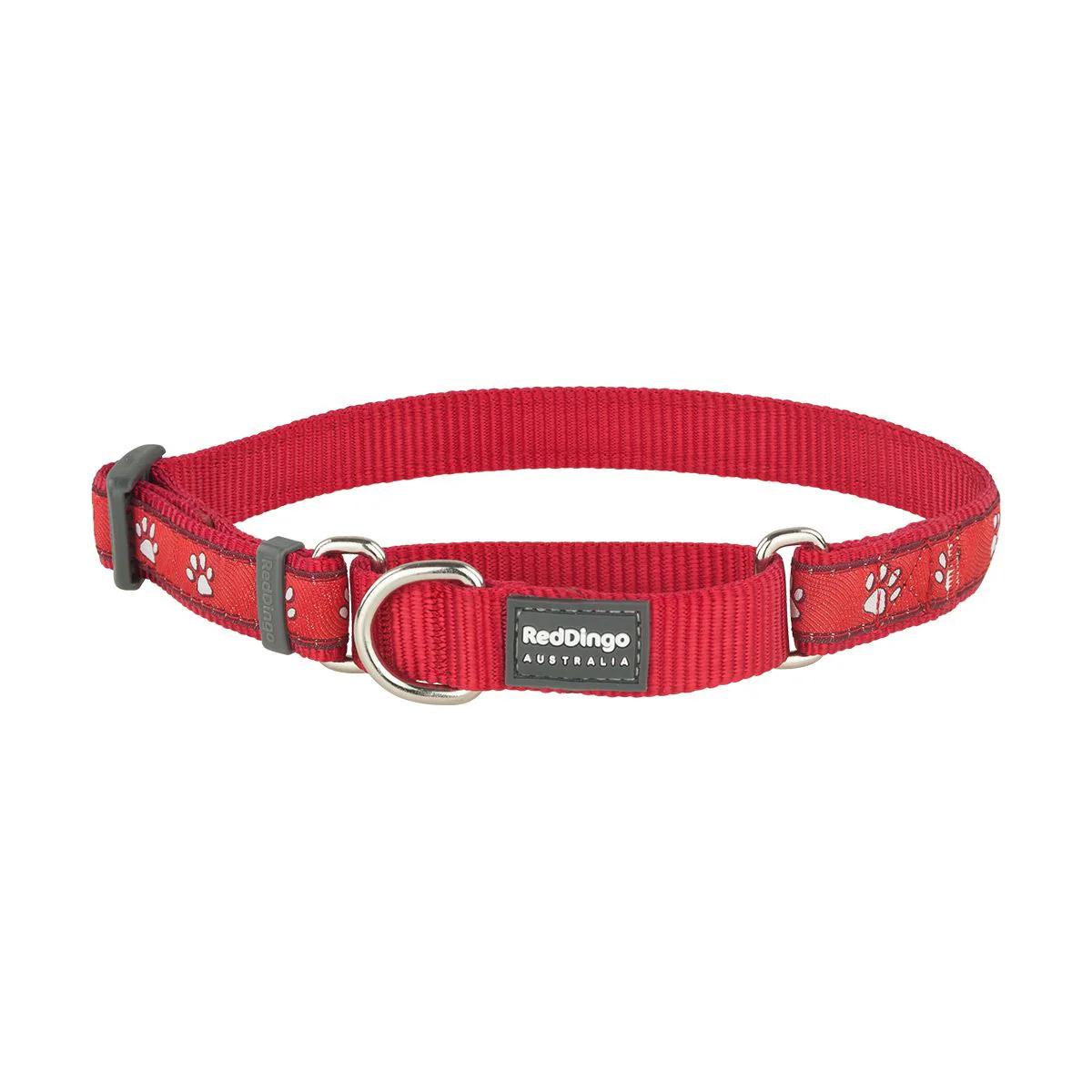 Red Dingo Martingale Dog Collar, Desert Paws Red