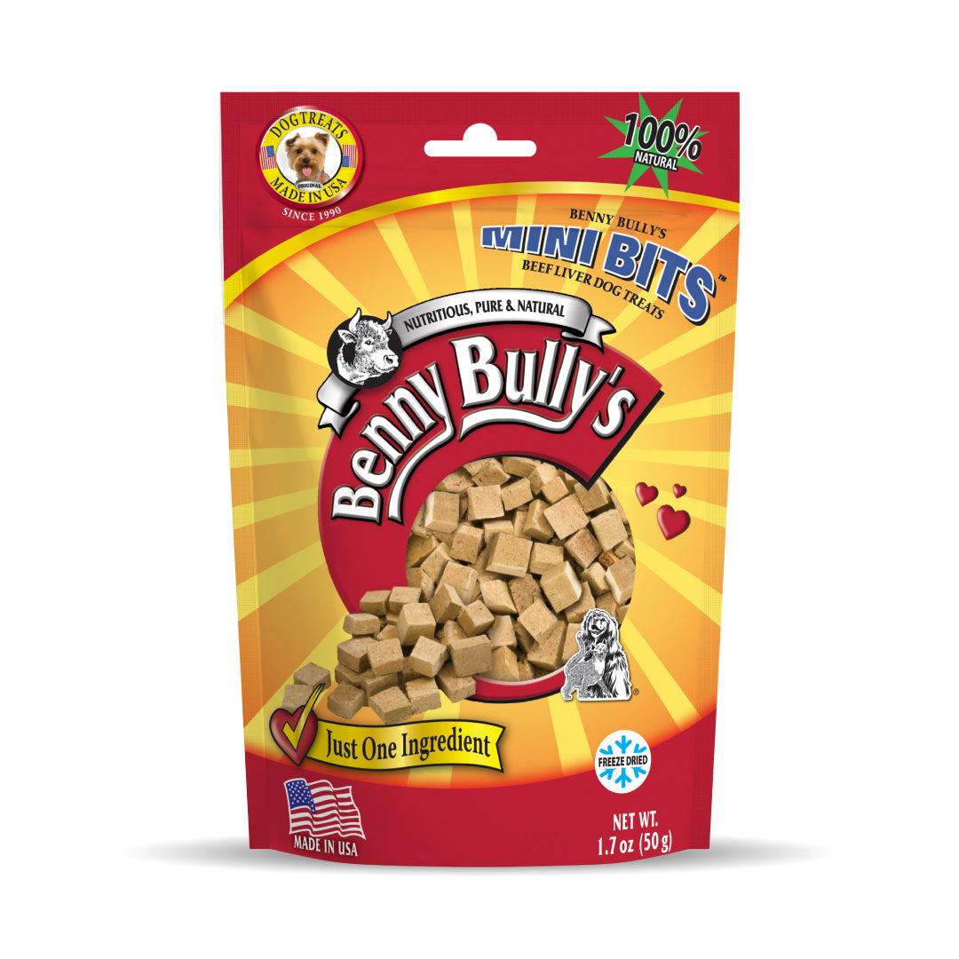 Benny Bully's Liver Mini Bits Dog & Cat Treats, 50-gram