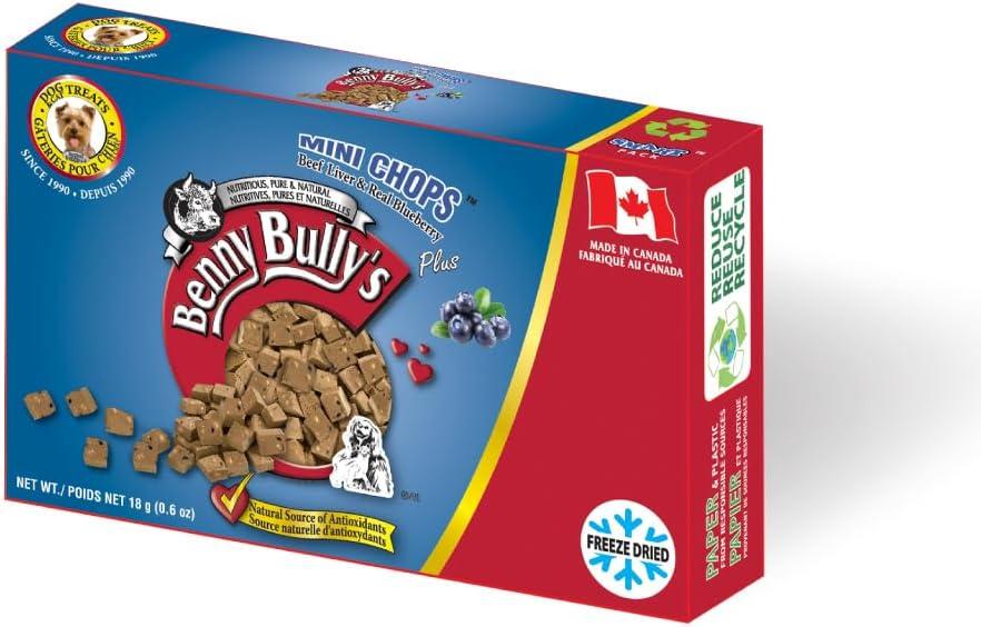 Benny Bully's Smart Pack Mini Chops Beef Liver & Blueberry Dog Treats