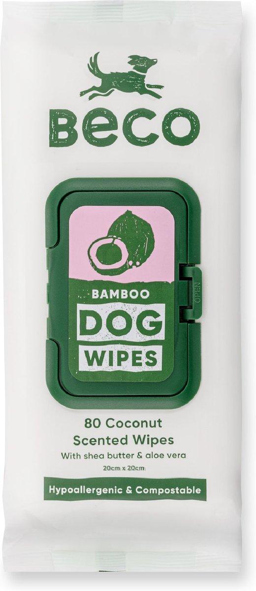 Beco Bamboo Coconut Scented Dog Wipes, 80-pk