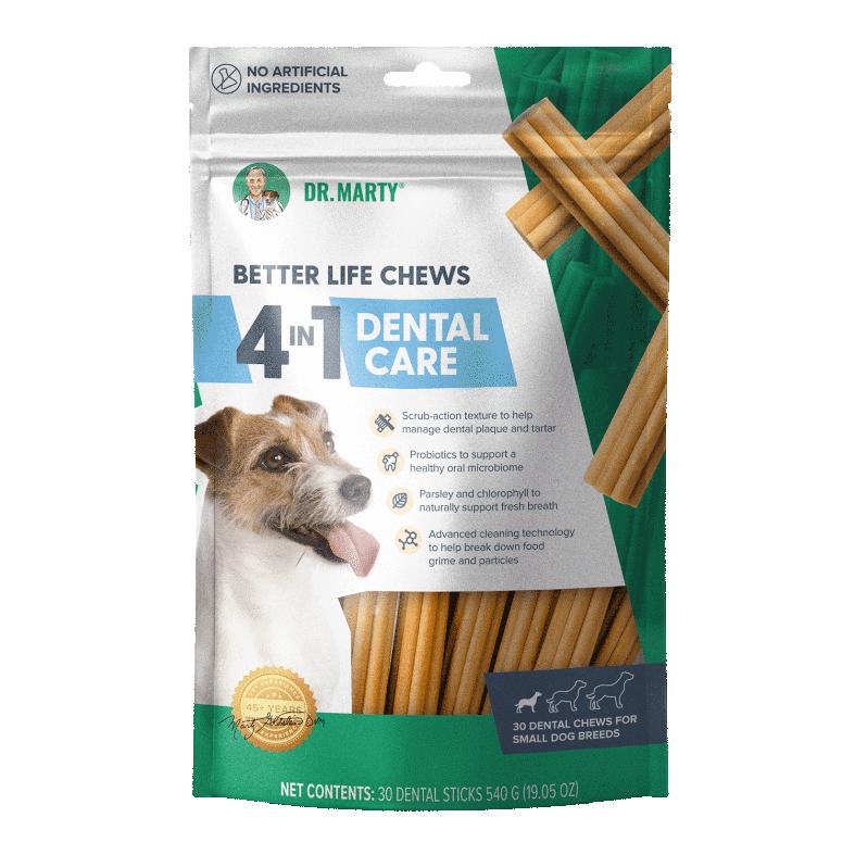 Dr. Marty Better Life Chews 4-in-1 Dental Care for Small Breed Dogs