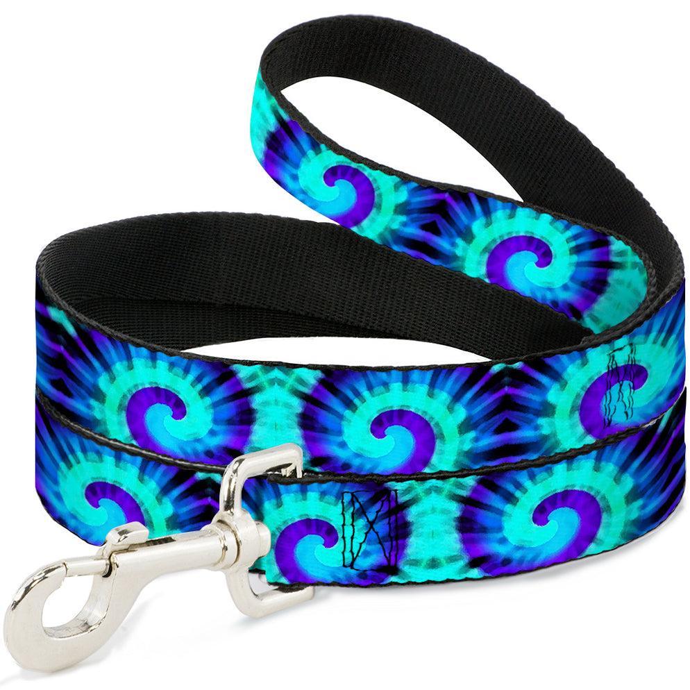 Buckle-Down Dog Leash, Tie Dye Swirl Purples/Blues, 1-in x 6-ft