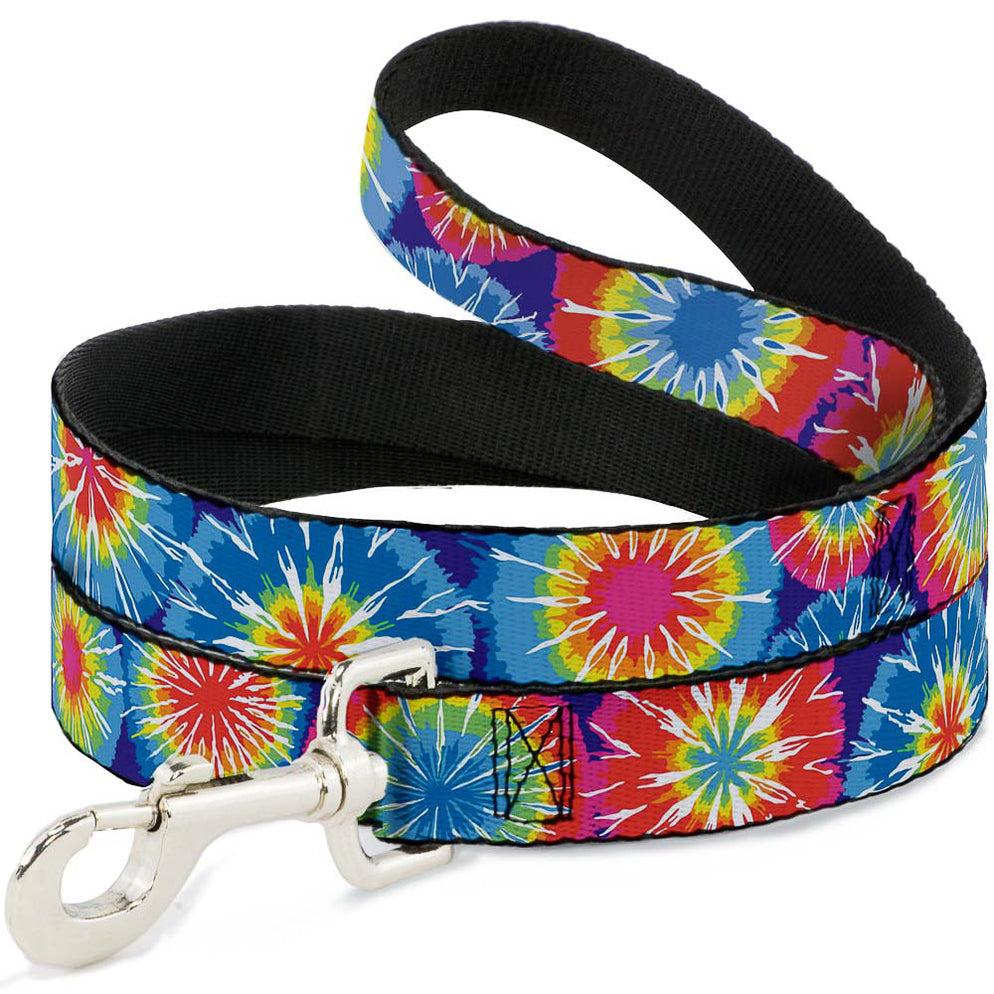 Buckle-Down Dog Leash, 70's Tie Dye, 1-in x 6-ft