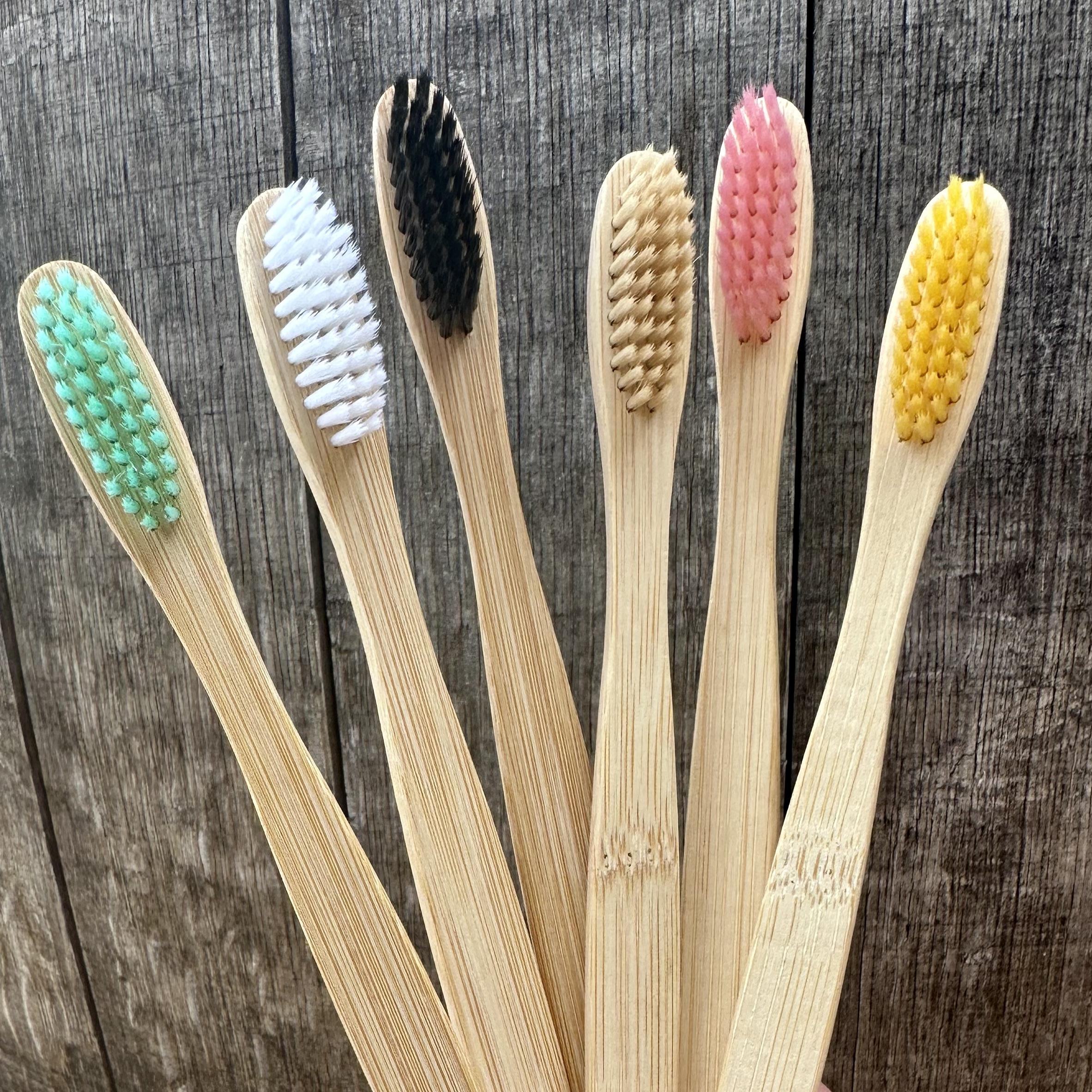 Cordoba Farms Bamboo Dog Toothbrush, Color Varies