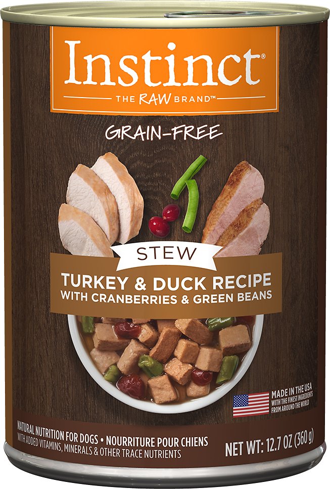 Instinct Grain-Free Stews Turkey & Duck Recipe Wet Canned Dog Food (**)