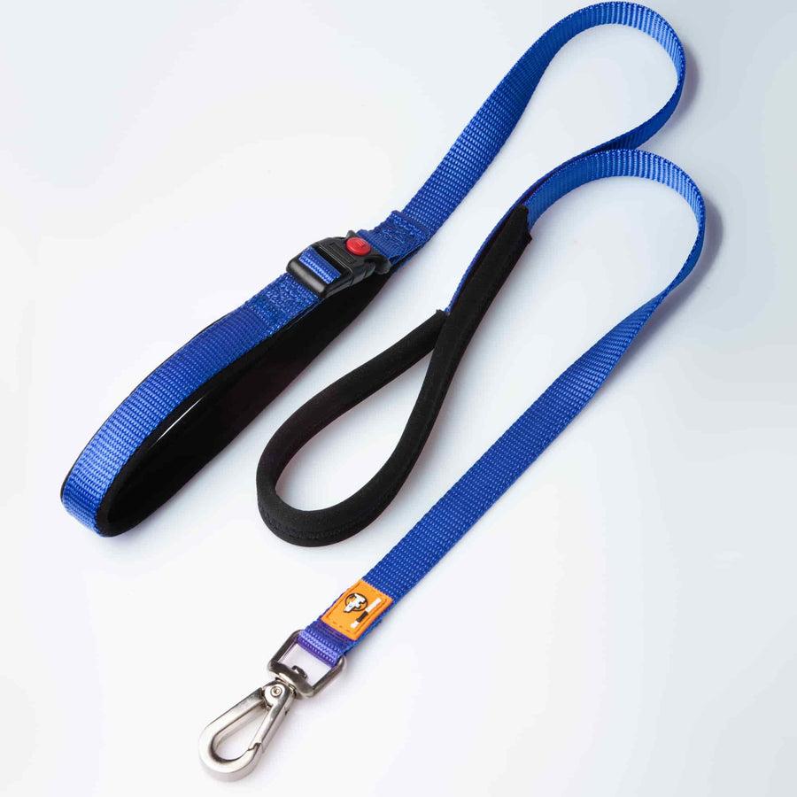 The Canny Company Canny Connect Dog Leash, Blue, 5/8-in x 4-ft