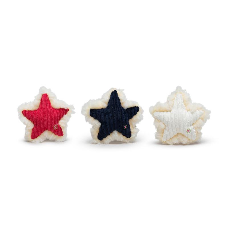 HuggleHounds Ol' Stars Dog Toy, Assorted Colors, 6.5-in
