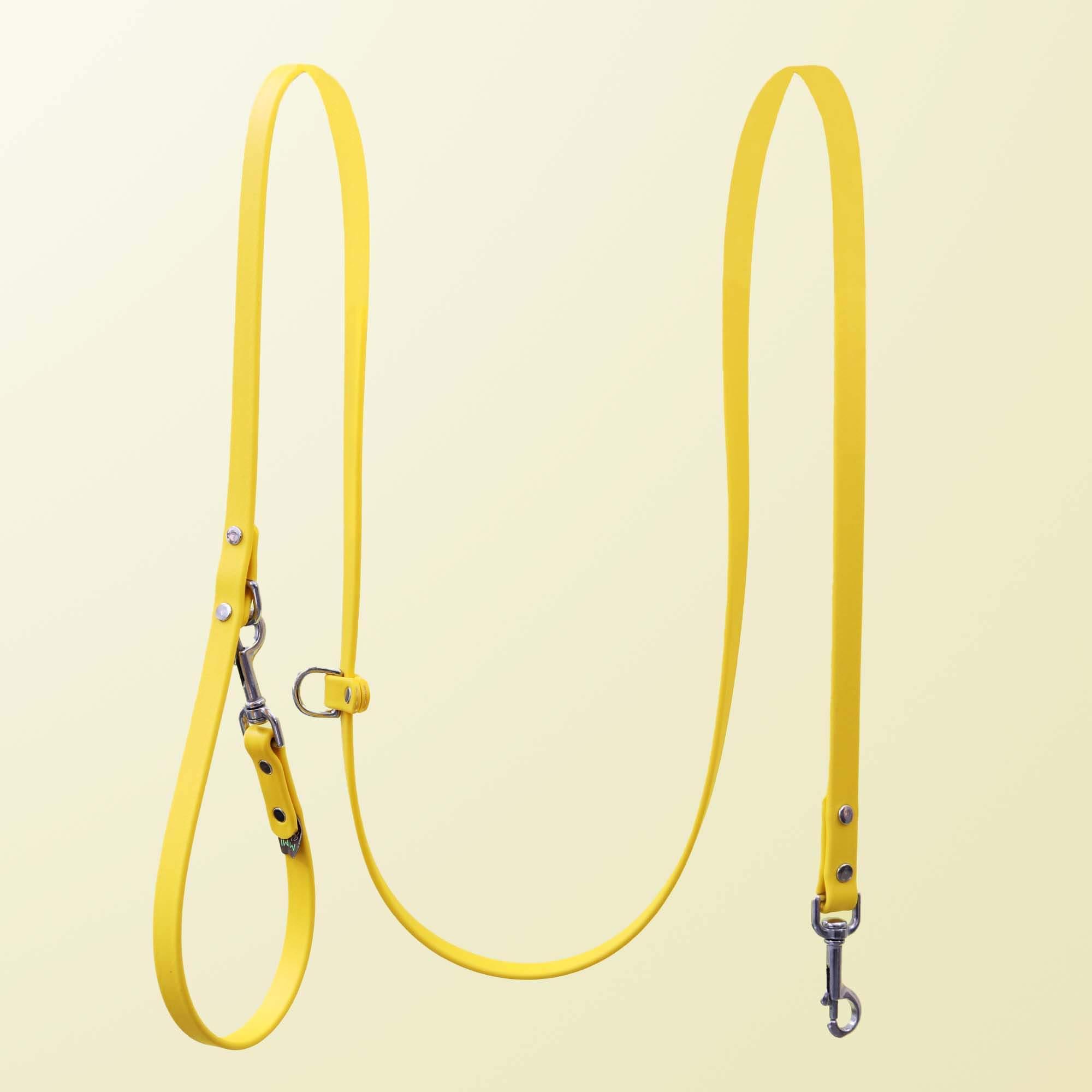 Mimi Green Hands Free Convertible Waterproof Biothane Dog Leash, Cobalt, 3/4-in x 8-ft