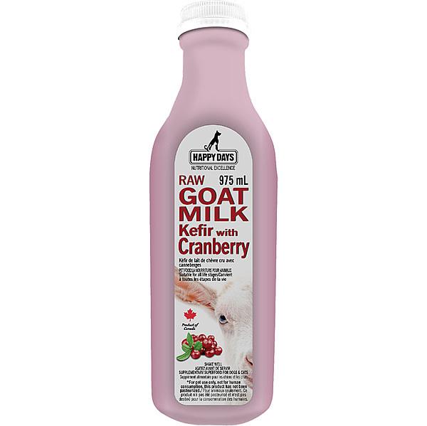 Happy Days Raw Goat Milk Kefir with Cranberry for Dogs & Cats