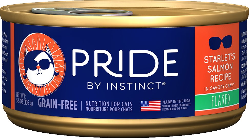 Nature's Variety Pride by Instinct Grain-Free Flaked Starlet's Salmon Recipe Wet Canned Cat Food, 3-oz (**)